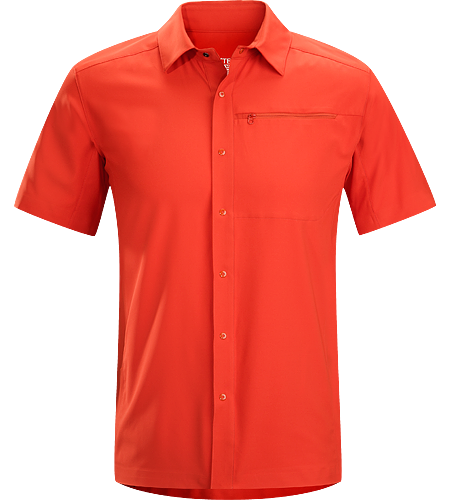 Skyline Shirt SS Men's Super light, breathable shirt with a standard button collar and a soft hand, perfect for warm, summer days.