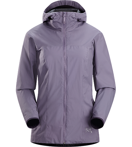 Solano Jacket Women's A lightweight and breathable, lined WINDSTOPPER® jacket with an adjustable hood, longer length and articulated patterning for active use.