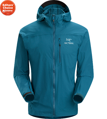 Squamish Hoody Men's Super lightweight, durable and compressible hooded jacket; Ideal as a wind resistant layer for warm weather activities