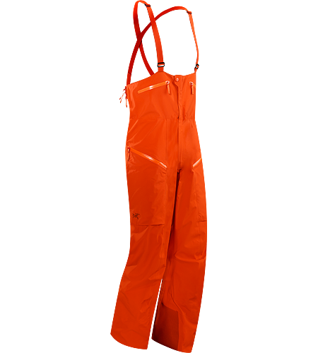 Stinger Bib Men's Durable and waterproof bib pant, patterned for gender specific articulation, and designed a higher bib, large volume thigh pockets, and an enhanced fit.
