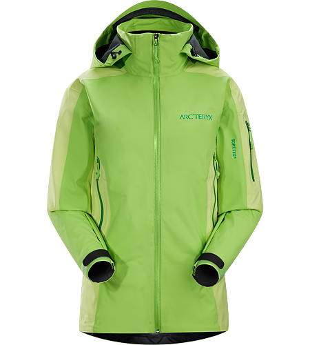 Stingray Jacket Women's Lightly insulated, waterproof GORE-TEX® with 3L softshell construction jacket designed for use on the ski hill.