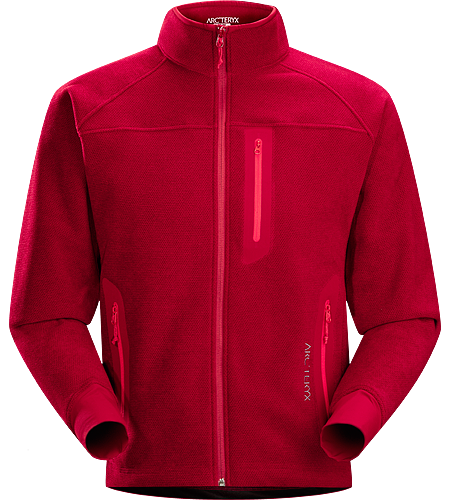 Strato Jacket Men's Moisture-wicking, breathable, mid-layer fleece jacket designed for snowsport activities