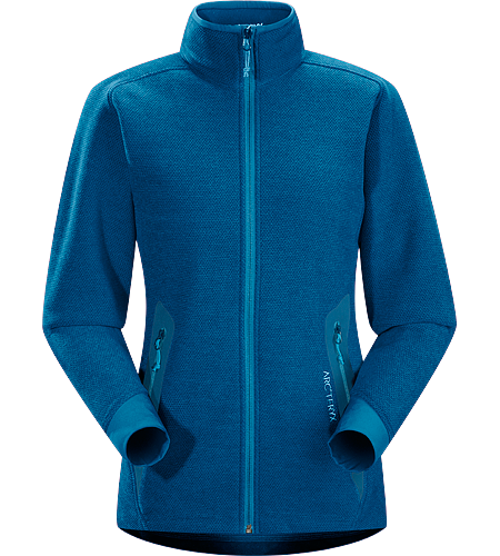 Strato Jacket Women's Moisture-wicking, breathable, mid-layer fleece jacket designed for snowsport activities