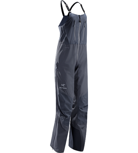Alpha SV Bib CZ Women's Alpha Series: Climbing and alpine focused systems | SV: Severe Weather. Waterproof/breathable GORE-TEX® Pro shell bib pant for severe conditions has high back, exceptionally durable N80p-X face fabric and large storage pockets.