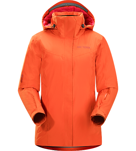 Andessa Jacket Women's Waterproof, down insulated jacket for cold days skiing and snowboarding in resort
