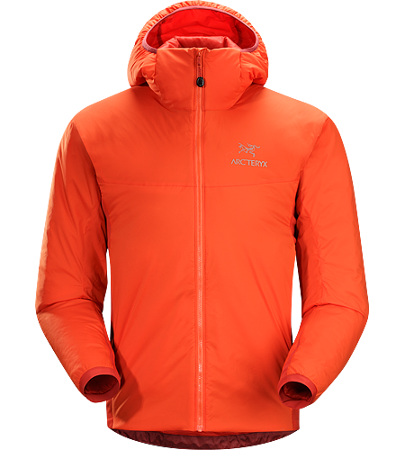 Atom LT Hoody Men's Atom Series: Synthetic insulated mid layers | LT: Lightweight. Insulated, mid-layer hoody with wind and moisture resistant outer shell; Ideal as a layering piece for cold weather activities.