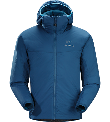 Atom LT Hoody Men's Atom Series: Synthetic insulated mid layers | LT: Lightweight. Insulated, mid-layer hoody with wind and moisture resistant outer shell; Ideal as a layering piece for cold weather activities.