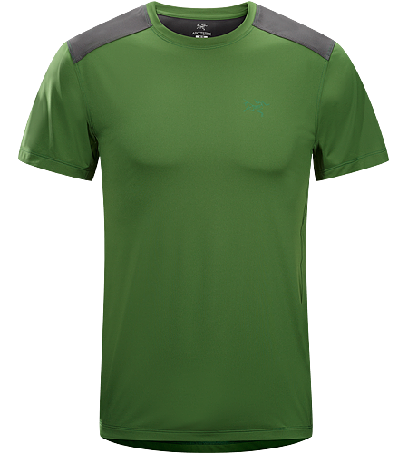 Ether Comp Crew SS Men's Lightweight, moisture-wicking, short-sleeved shirt with reinforced shoulders, designed with performance fabrics to keep you cool and dry on the trail.