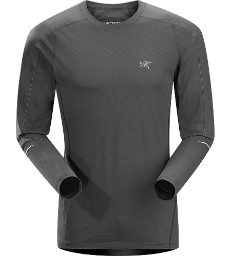 Motus Crew LS Men's Lightweight, moisture-wicking, quick-drying, long-sleeve shirt constructed using Phasic™ technology textile; ideal for a wide range of high-output activities.