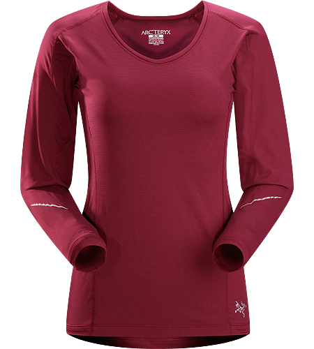 Motus Crew LS Women's Relaxed fit, long-sleeved, crew neck shirt constructed using Phasic Technology textile; Ideal for high-output, stop-and-go activities.