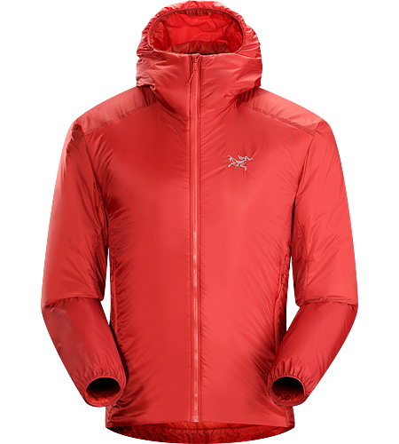 Nuclei Hoody Men's Lightweight, compact, trim fitting Coreloft™ insulated belay jacket delivering exceptional warmth for very little weight.