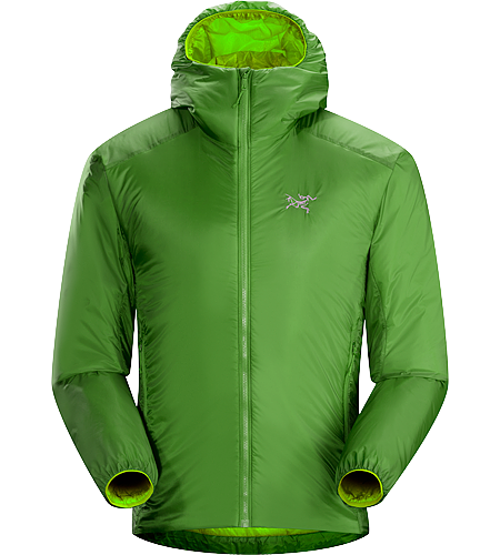 Nuclei Hoody Men's Lightweight, compact, trim fitting Coreloft™ insulated belay jacket delivering exceptional warmth for very little weight.