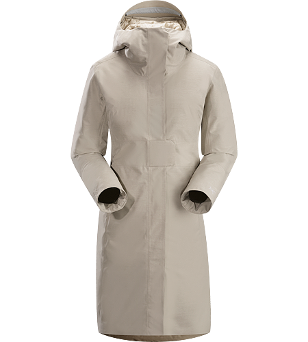 Patera Parka Women's Women's specific, waterproof/windproof GORE-TEX® insulated three-quarter length hooded parka with down insulation.