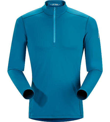 Phase AR Zip Neck LS Men's Phase Series: Moisture wicking base layer | AR: All-Round. Lightly insulated, zip-neck base layer, designed for use during aerobic activities in cooler conditions.