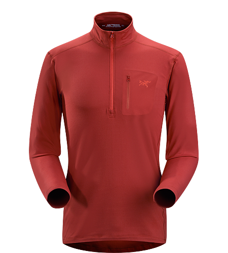 Rho LT Zip Neck Men's Lightweight, moisture-wicking base layer shirt with odour-control fabric.