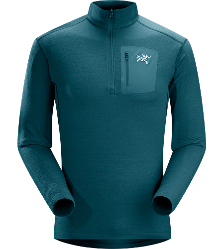 Rho LTW Zip Neck Men's MAPP Merino wool base layer jersey. Rho LTW layers provide a close-fitting garment that maintains its shape and aids in transferring moisture away from the body.
