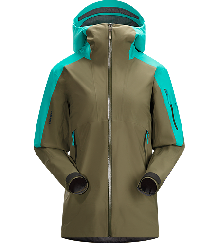 Sentinel Jacket Women's Relaxed fitting, waterproof, breathable GORE-TEX® jacket with helmet compatible StormHood™ and a Slide 'n Loc™ snap system links the integrated powder skirt to pants in deep snow.