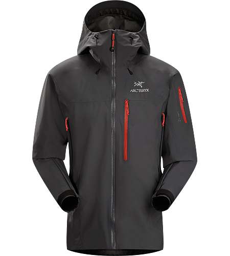 Theta SVX Jacket Men's Theta-Modelle: Allroundtaugliche Bergbekleidung mit größerer Abdeckung | SV: Extremwetter. Perfekt ausgestattete Jacke aus strapazierfähigem, 80 Denier starkem Oberstoff von GORE-TEX<sup>®</sup>. Unsere robusteste und am längsten geschnittene, wasserdichte Jacke – ideal für nasse, stürmische Wetterbedingungen.