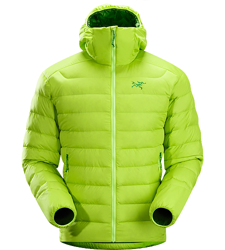 Thorium AR Hoody Men's Down Series: Down insulated garments | AR: All-Round. Generalist down hoody made from durable face fabrics and 750 fill grey goose down. Functions as a warm mid layer or standalone piece for cool, dry conditions.