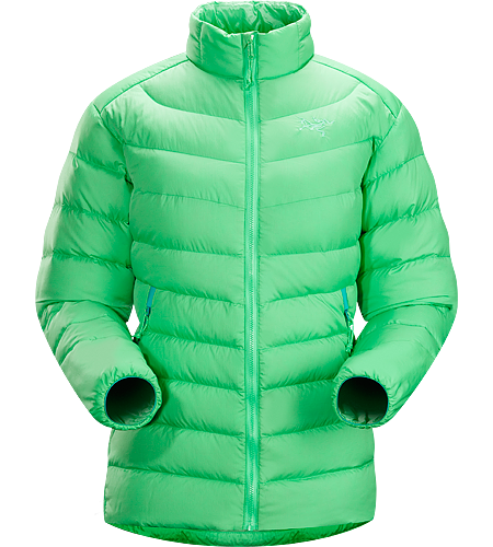 Thorium AR Jacket Women's Down Series: Down insulated garments | AR: All-Round. Generalist down jacket made from durable face fabrics and 750 fill grey goose down. Functions as a warm mid layer or standalone piece for cool, dry conditions.