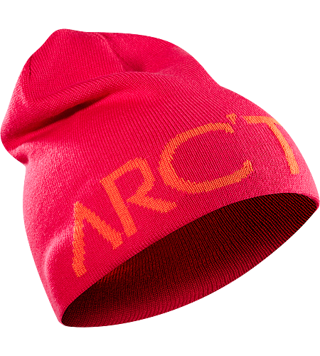Word Head Long Toque Longer length wool blend reversible toque with a bold Arc'teryx word logo on one side, solid color on the other.