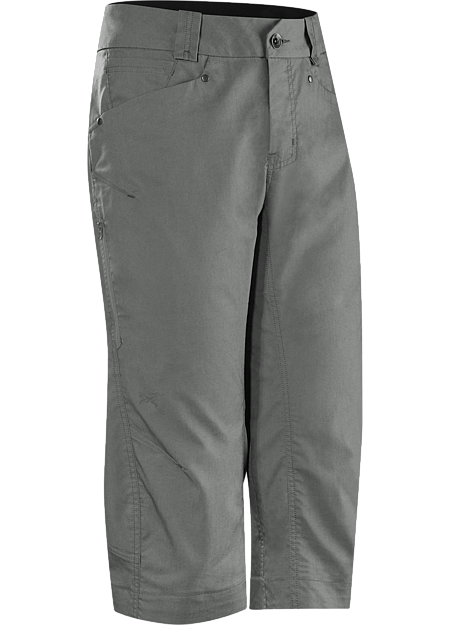A2B Commuter Long Men's Denim-inspired water repellant, quick drying, longer inseam crop short with hidden reflective elements for commuters.