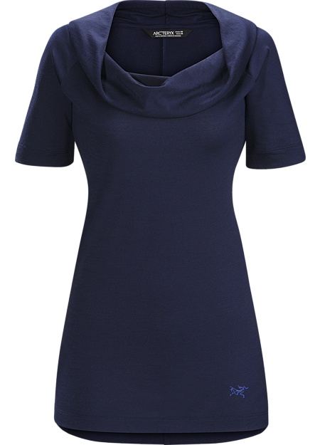 A2B Top Women's Trim fitting Polylain™ women’s wool blend top with scooped, gathered neckline. Created for active commuting and everyday wear.