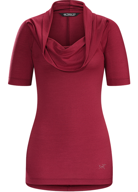 A2B Top Women's Trim fitting Polylain™ women’s wool blend top with scooped, gathered neckline. Created for active commuting and everyday wear.