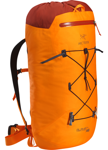 Alpha FL 45 Backpack Ultralight, durable, highly weather resistant climbing pack designed for fast and light travel on alpine, ice, rock and ski alpinism routes. Alpha Series: Climbing and alpine focused systems | FL: Fast and Light.