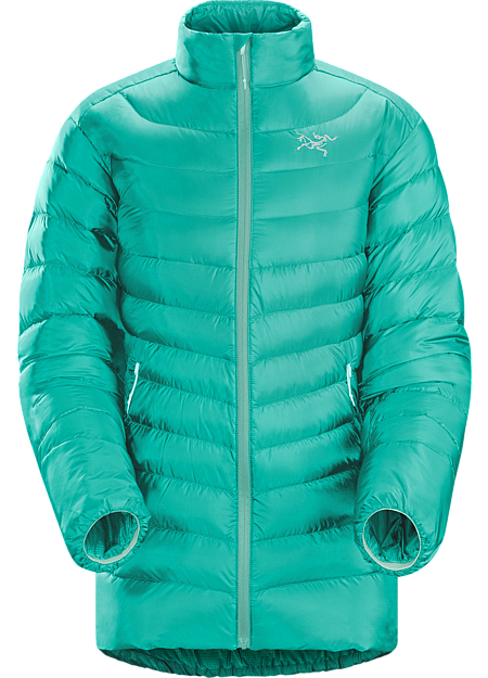 Cerium LT Jacket Women's Streamlined, lightweight, jacket filled with 850 white goose down. This backcountry specialist is intended as a mid layer or standalone piece in cool, dry conditions. Down Series: Down insulated garments | LT: Lightweight.