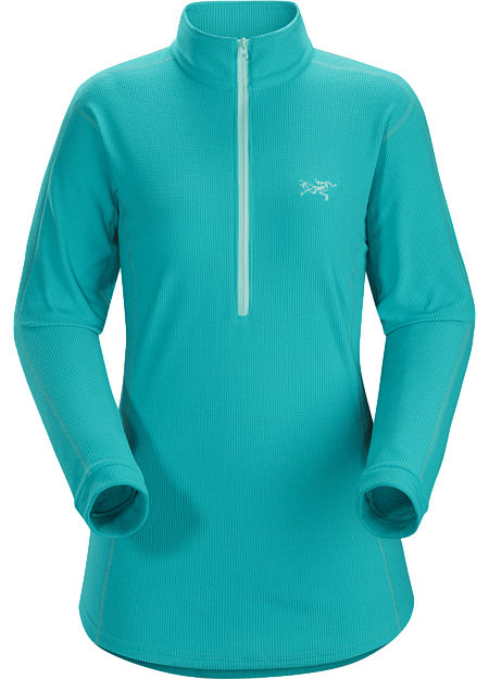 Delta LT Zip Neck Women's Leichter Microfleece-Pullover für Damen mit halblangem Reißverschluss, der als Basisschicht bei kalten Temperaturen und als Wärmelage in der Zwischensaison getragen werden kann. Delta-Modelle: Isolationsschicht-Fleece | LT: Leicht.