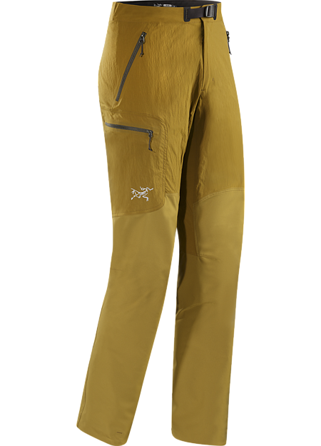 Gamma SL Hybrid Pant Men's Light, durable, weather resistant softshell pant leverages two materials for enhanced mobility and air permeability. Designed for rock and alpine climbing in warmer weather. Gamma Series: Softshell outerwear with stretch | SL: Superlight.