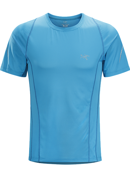 Sarix SS Men's Ultra lightweight, highly air permeable performance mesh shirt for race level runs and high output mountain training.