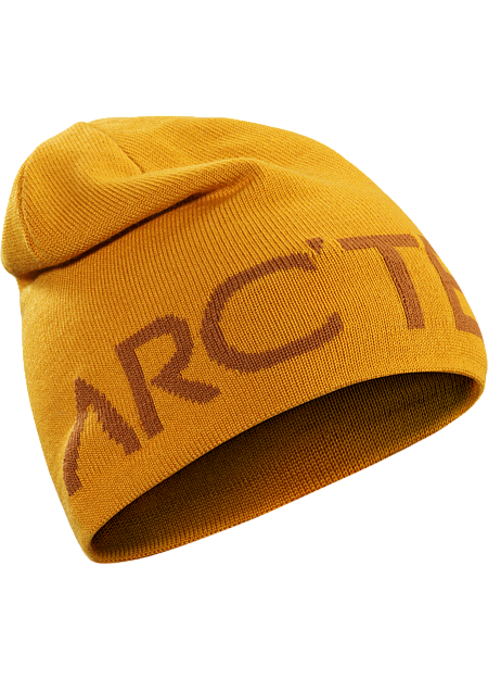Word Head Long Toque Longer length wool blend reversible toque with a bold Arc'teryx word logo on one side, solid color on the other.