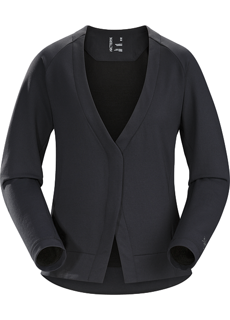 A2B Cardigan Women's Classic wool cardigan updated for the urban bike commute.