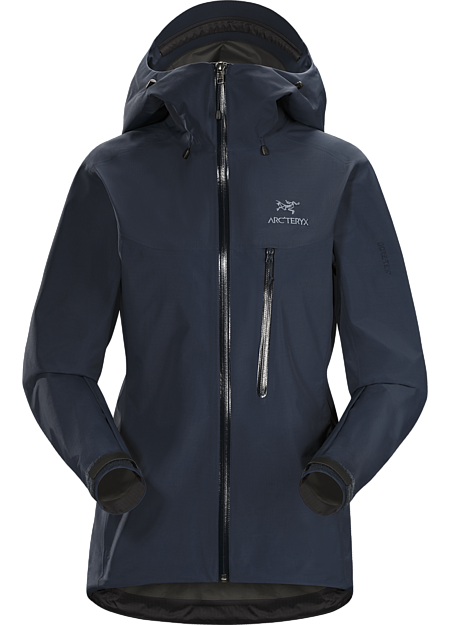 Alpha SL Jacket Women's Super lightweight and compact, waterproof jacket constructed using GORE-TEX® fabric with PacLite® product technology and designed with essential climbing features such as a helmet compatible StormHood™ and Hemlock™ harness blocker; ideal as a packable emergency storm jacket for alpine or multipitch climbing. Alpha Series: Climbing and alpine focused systems | SL: Super light.
