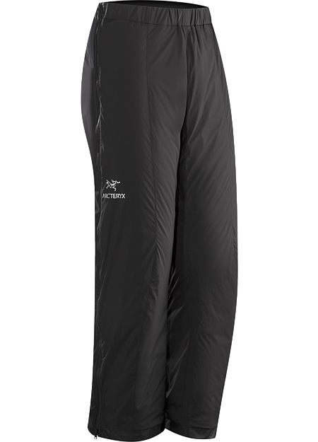 Atom LT Pant Men's Insulated, wind-resistant pants using Coreloft™ 60 for lightweight, insulative comfort during colder conditions. Ideal during Alpine adventures as an over layer to preserve body heat during periods of low activity. Atom Series: Synthetic insulated mid layers | LT: Lightweight.