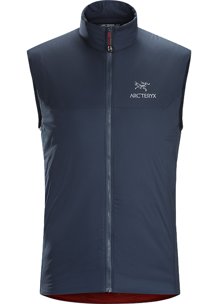 Atom LT Vest Men's Lightweight, insulated Coreloft™ vest, designed to preserve core warmth. Ideal as a layering piece for cold weather activities. Atom Series: Synthetic insulated mid layers | LT: Lightweight.