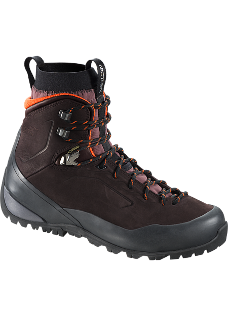 Bora Mid Leather GTX Hiking Boot Women's Durable, supportive multiday hiking boot with GORE-TEX® waterproof/breathable protection, Arc’teryx Adaptive Fit comfort, and a comfortable nubuck leather upper.
