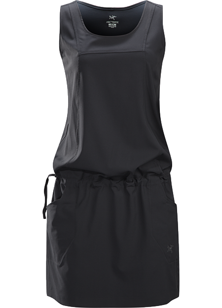 Contenta Dress Damen Leger geschnittenes Kleid mit eingearbeitetem Kordelzug an der Taille aus dem elastischen und schnell trocknenden Material Diem™. Ideal für heiße Tage und auf Reisen.