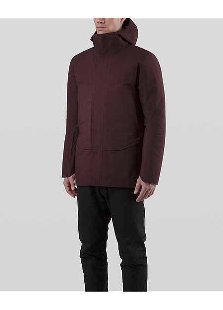 Patrol Down Coat Men's Maroon
