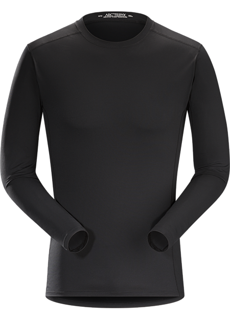 Phase SL Crew LS Men's Silkweight Phasic™ baselayer top for high output in cooler temperatures. Phase Series: Moisture wicking base layer | SL: Superlight.