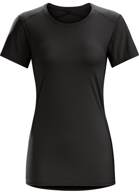 Phase SL Crew SS Women's Silkweight Phasic™ short-sleeve baselayer for high output in cooler temperatures. Phase Series: Moisture wicking base layer | SL: Superlight.