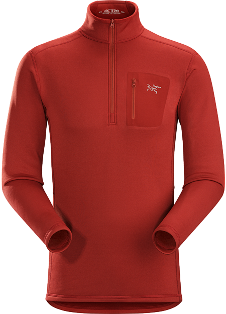 Rho AR Zip Neck Men's Sangria