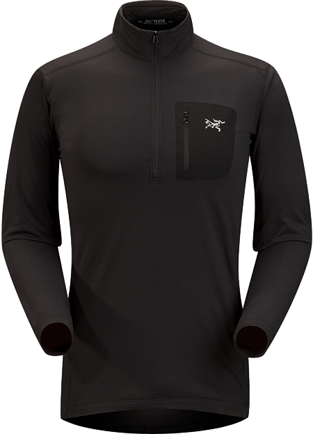 Rho LT Zip Neck Men's Lightweight Torrent™ zip neck base layer for lower output activities in cool temperatures.