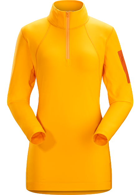Rho LT Col zippé Femme Première couche légère, à col zippé, pour femmes en Torrent™ conçue pour les activités moins intenses par temps frais.