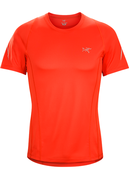 Sarix SS Men's Ultra lightweight, highly air permeable performance mesh shirt for race level runs and high output mountain training.