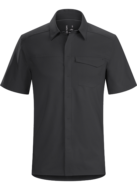 Skyline Shirt SS Men's Updated button down in a lightweight, wrinkle-resistant performance fabric.