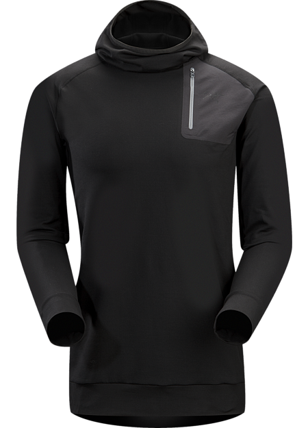 Stryka Hoody Men's A trim fitted, cold weather base layer with a balaclava style hood.