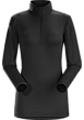 Phase SL Zip Neck LS Women's Black